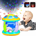 Miniatyrbilde 1 av 5: Osean Rotary Musikalsk Leke Barn Lys Opp Magetid Baby Leke Jente Gutt