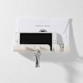 Miniatyrbilde 4 av 4: Utvalgte 1 stk telefon- og nettbrettstativ veggmonterte oppbevaringskroker for barberhøvel