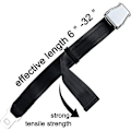 Pikkukuva 3 / 5: Turvavyön pidennys lentokoneisiin, E4-sertifioitu, säädettävä 15,2 cm - 81,3 cm