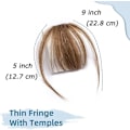 Pikkukuva 2 / 5: Fringe-hiustenpidennykset 100 % aitoa hiusta, yksipuolinen pidennystukka temppeleillä