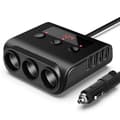 Usb Biloplader med 3-vejs Fordeler og 4 Usb-porte, 100w 12v/24v