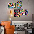 Miniatyrbild 5 av 5: 4 Set 5d Diamantmålningssatser för vuxna, Djur Diamantkonst för Hemvägg Dekor Present (30 X 40cm)