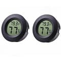 2 stk. Mini køleskabsfryser Hygrometer Termometer, Elektronisk Hygrometer, Sort Termometer