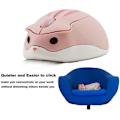 Miniatyrbild 5 av 5: 2,4 GHz Trådlös Mus Söt Hamsterform Mindre Buller Bärbar Mobil Optisk 1200DPI USB-möss Sladdlös Mus för PC Laptop Dator Notebook MacBook Ki