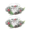 2 st Heminredning Jul Ljusstakar