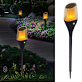 Miniatyrbilde 1 av 5: LED Kreativ Solcellelampe Utendørs Hagegård Innsetting Lampe Sol Fakkel Lampe