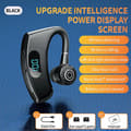 Bluetooth-headset med LED, trådløst headset, Bluetooth 5.2, 180 graders roterende ørekrok, forretningskjøring, øretelefon, forretnings-Bluetooth-headset