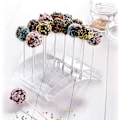 Miniatyrbilde 4 av 5: Kakepop-butler, stativ for opptil kakepops, plast, transparent