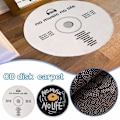 Miniatyrbild 3 av 5: Rund CD-matta för vardagsrum sovrum soffbord tryckt halkfri golvmatta V3w5