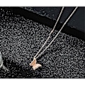 Miniatyrbilde 4 av 5: Katea 18k gullbelagt messing trelags sommerfugl kors nøkkel ondt øye hamsa hånd sjarm armbånd for kvinner jenter i tro håp kjærlighet rosegull zirkon lin