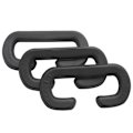 Miniatyrbillede 1 af 5: for Vive Cover Pu Læder, Skum til Vive Headset VR Ansigtspude Cover Bundle, Nem at Rengøre Ansigtsskum（sort）
