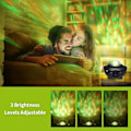 Miniatyrbillede 2 af 3: Led Stjernelys Projektor Ocean Wave Galaxy Natlys Nebula Sky Projektor