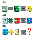 Miniatyrbillede 4 af 5: Gudi samle robotter transformationsbyggesæt actionfigur bilmodel deform tal bogstaver alfabet matematik pædagogisk legetøj（Abcd ingen æske）