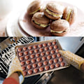 Miniatyrbillede 2 af 5: 48-kapacitets non-stick silikone macaron bagemåtte non-stick silikone macaron bageform sæt kapacitet macaroon kit