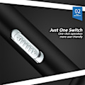 Pikkukuva 3 / 5: 1kpl Usb-ladattava kätevä kynävalo Mini Dual Light Taskulamppu Led-taskulamppu pidikkeellä