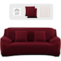 Miniatyrbillede 1 af 5: Firkantet sofaovertræk strækbart sofaovertræk med armlæn med pudebetræk elastisk sofaovertræk