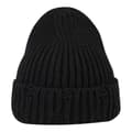 Sliten stickad mössa - Termisk polyesterstickning med justerbar komfortpassform Black
