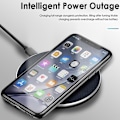 Miniatyrbillede 5 af 5: Trådløs oplader 10w Qi trådløs oplader Hurtig trådløs oplader Trådløs opladningsplade Til Samsung telefonoplader Til Iphone 11 Induktionsoplader Hurtig