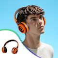 Pikkukuva 1 / 5: Uusi Bluetooth-kuuloke matkapuhelimeen ja tietokoneeseen, yleinen taittuva lasten oppimiseen langaton Bluetooth (oranssi)
