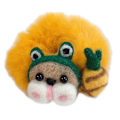 Miniatyrbillede 4 af 5: Elastiske plysdyr scrunchies dejlige furry hestehale holder frugt hår reb（5）