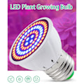 Miniatyrbild 4 av 4: Ac220v Full Spectrum LED-växtlampa E14 med 60 LED-växtlampa för hydroponisk växthus inomhusväxter