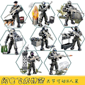 Miniatyrbild 1 av 5: XJ960/822 Call of Military Duty Byggklossar 1:35 SWAT Soldater Figurer Armé Vapen Vapen Set Modell Dockor Klossar Leksak för Pojke