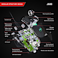 Miniatyrbillede 4 af 5: Spil Mekanisk Defineret USB Kablet 6400 Dpi Justerbar Pc Gaming Mus 9 Knapper Programmering Super Mus Ergonomi | Mus
