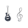 Miniatyrbillede 1 af 2: 1 par guitar node ørering musik stud øreringe asymmetriske øreringe til kvinder（1.5X1.2CM，som vist）