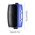 Miniatyrbild 3 av 4: Rea utförsäljning Ny utsökt cylindrisk bärbar bas Bluetooth-högtalare Färgglada lampor Cool presentljud（Blå）