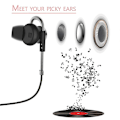 Miniatyrbillede 1 af 5: Heavy Bass kablet øretelefoner med mikrofon i øret headset til Apple til Android