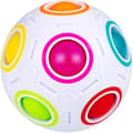 Magisk Regnbuebold Fidget Bold, Puslespil Bold Speed Cube Lærende 3d Puslespil Fidget Legetøj Til Børn Voksne