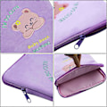 Miniatyrbild 5 av 5: Plush Bär Laptopfodral 9-11 Tum iPad Skyddande Väska Tablettfodral Notebook Förvaringspåse för Kvinnor Flickor