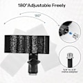 Miniatyrbillede 3 af 5: 2 stk. mikrofonklipsholder, justerbar mikrofonholderklemme med 5/8 tommer han til 3/8 tommer skrue adapter