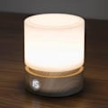 Miniatyrbilde 1 av 5: Nattlys med timer, LED-sengelampe, baby still lampe, trestruktur, dimmer