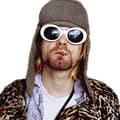 Coola Nirvana Kurt Cobain Style Clout Solglasögon, Vita