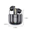 Miniatyrbilde 3 av 5: Transparent Bluetooth-headset Mini True Wireless Competition 5.2 Støyreduksjon Space Capsule Cool Game Headset Svart
