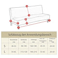 Miniatyrbilde 5 av 5: Sofaovertrekk uten armlener 3-seter/2-seter Stretch Sofa Throw for Sofa Bed L
