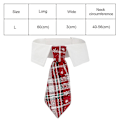 Miniatyrbilde 2 av 5: Pet Tie Hund Slips Justerbar Kostyme Hund Halsbånd Slips Fest Tilbehør Jul Kostyme（L）