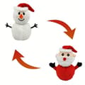 Vändbar tomte jul snögubbe docka plyschleksak julklapp