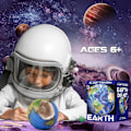 Miniatyrbild 2 av 5: JUSCH Planet Mining Kit - Vetenskapliga pedagogiska leksaker - Barnens vetenskapliga solsystemleksaker - Utforska ädelstenar och gräva ut arkeologiska leksaker