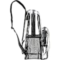 Miniatyrbild 4 av 5: Dww-Transparent vattentät ryggsäck / handväska