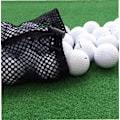 Miniatyrbillede 2 af 5: Golfboldposer 2 stk Nylon Nylon Snørebånd Net Opbevaringspose 22*20cm
