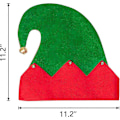 Miniatyrbild 2 av 5: Juldekoration för månbåt 3-pack tomteluva i filt - Klocka Julhelg Festkläder favoritgåva Tillbehör
