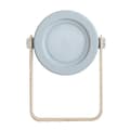 Bærbar bordlampe, nattbordslampe for lesing, soverom, camping (grå)