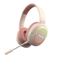 Miniatyrbillede 1 af 5: Over-Ear Bluetooth-hovedtelefoner LED-belysning Foldbare trådløse øretelefoner Lav latenstid med mikrofon og åndedrætslys (Style 2)
