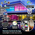 Miniatyrbilde 5 av 5: 20m LED-lys Bluetooth RGB-lys LED-stripe med 44-knappers fjernkontroll musikksynkronisering fargeendrende LED-stemningsstripe