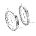 Miniatyrbilde 5 av 5: Italiensk armbånd for kvinner håndled punk stil rustfritt stål modulære lenker（9mm bred）