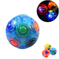 Miniatyrbillede 1 af 5: Magisk regnbuekugle Fidget Ball, puslespilkugle Speed Cube pædagogisk 3d puslespil Fidget Toy（Blå）