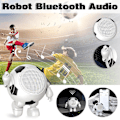 Pikkukuva 1 / 5: Kannettava Bluetooth-kaiutin Bluetooth-robottikaiutin Söpö kannettava pieni teräs Bluetooth-ääni langaton (Monivärinen)