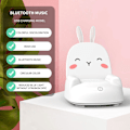 Miniatyrbillede 1 af 3: Usb-opladningslys, Bluetooth-højttaler, natlys, soveværelseslampe, lille natlys, Bluetooth-lydsystem（Gratis størrelse，Hvid）